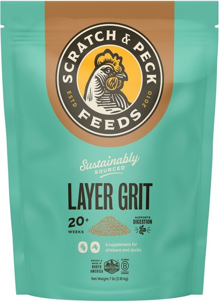 Scratch & Peck Feed Cluckin' Good Layer Grit Chicken Supplement, 7-lb bag slide 1 of 2