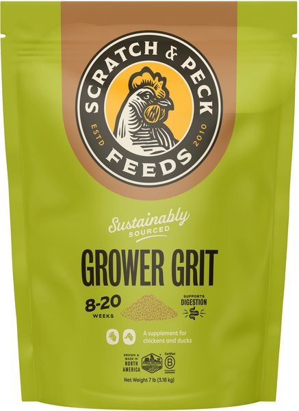Scratch & Peck Feed Cluckin' Good Grower Grit Chicken Supplement, 7-lb bag slide 1 of 1