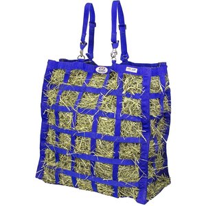 Derby Originals Easy-Feed Patented Four-Sided Slow Feed Horse Hay Bag, Royal Blue