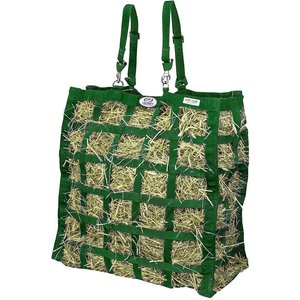 Derby Originals Paris Tack Easy Feed 4-Sided Slow Feed Horse Hay Bag, Hunter Green