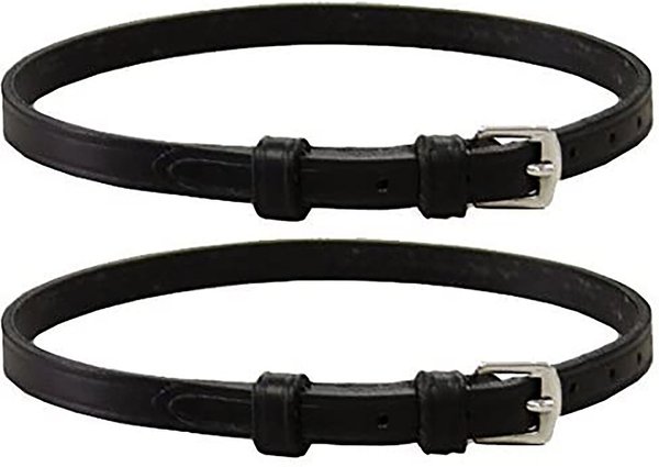 Derby Originals Premium English Leather Spur Straps w/ Keepers, Black, Mens, 3/8 x 20-in slide 1 of 3