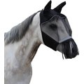 Derby Originals Reflective Horse Fly Mask w/ Ear & Nose Fringe, Black, Pony