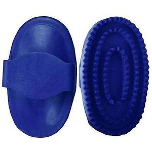 Derby Originals Rubber Horse Grooming Curry, Large, Royal Blue