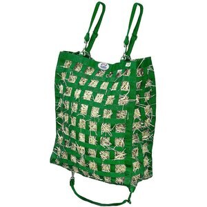 Derby Originals Super-Tough Patented Four-Sided Slow Feed Horse Hay Bag, Hunter Green