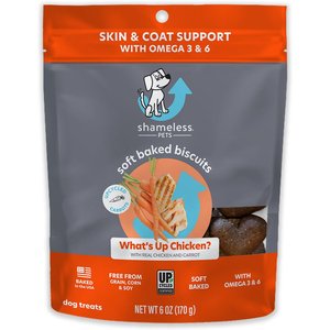 Shameless Pets Soft Baked Clucken Carrots Flavor Grain-Free Dog Treats, 6-oz bag