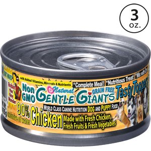 Gentle Giants 90% Chicken Grain-Free Wet Dog Food, 3-oz, case of 24