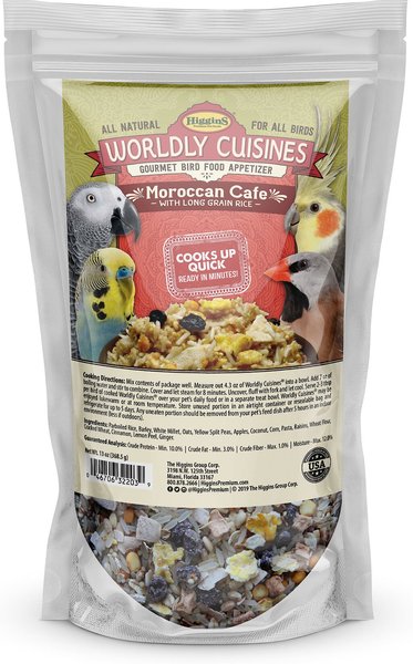 Higgins Worldly Cuisines Moroccan Café Bird Treats, 13-oz bag slide 1 of 4
