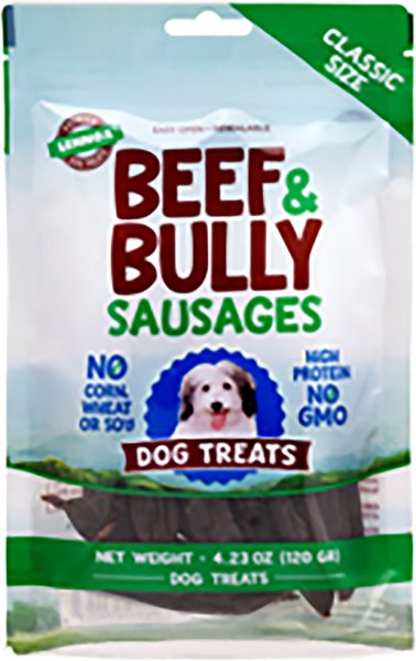Lennox Beef & Bully Sausages Dog Treats, 4.29-oz bag slide 1 of 2