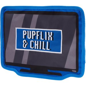 Frisco Zoomies & Chill TV Flat Plush Squeaky Dog Toy