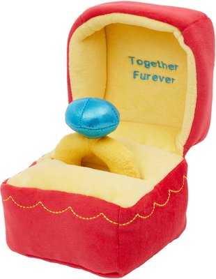 Frisco Together Furever Ring 2-in-1 Plush Squeaky Dog Toy, slide 1 of 1