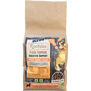 Olewo Rootsies Digestive Support Potato, Carrot, Alfalfa Dehydrated Dog Food Topper, 2.2-lb bag
