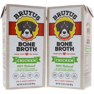 Brutus Broth Bone Broth Chicken Flavor Hip & Joint Human-Grade Dog Food Topper, 32-oz, 2 count