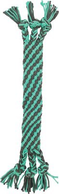 Frisco Flat Teal and Gray Rope Squeaky Dog Toy, slide 1 of 1