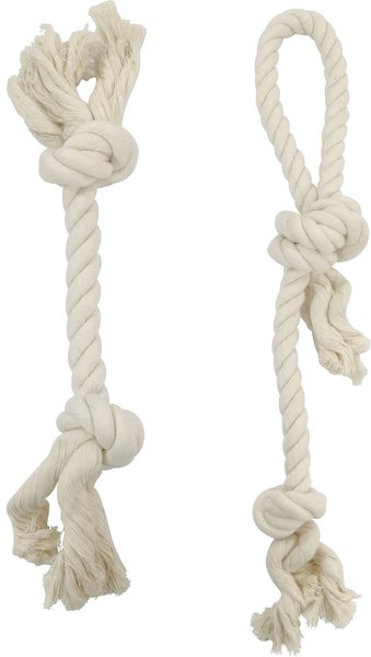 Frisco Double Knot Cotton Rope Dog Toy, Small/Medium,  2 count slide 1 of 4