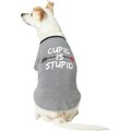 Wagatude Cupid Is Stupid Dog T-Shirt, X-Small