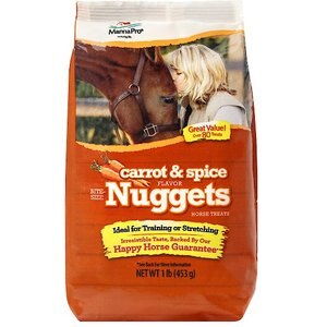 Manna Pro Bite-Size Nuggets Carrot & Spice Flavor Horse Treats, 1-lb bag