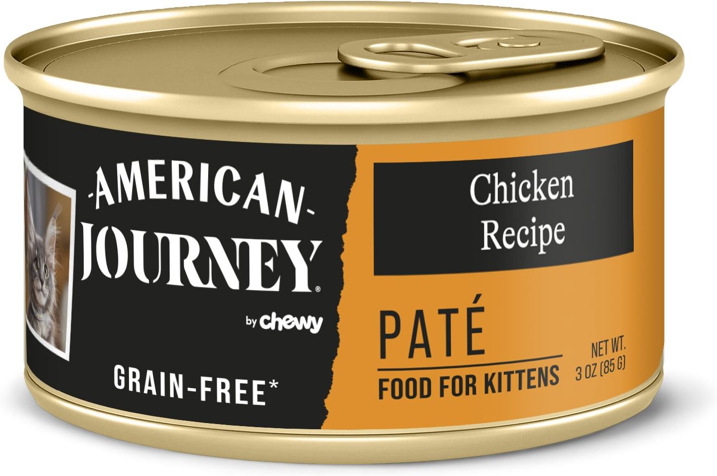AMERICAN JOURNEY Kitten Pate Chicken Recipe GrainFree Canned Cat Food