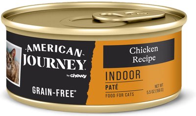 American Journey Indoor Pate Chicken Recipe Grain-Free Canned Cat Food, 5.5-oz, case of 24, slide 1 of 1