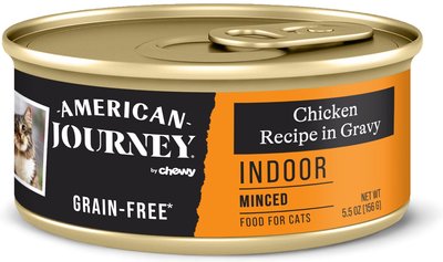 American Journey Indoor Minced Chicken Recipe in Gravy Grain-Free Canned Cat Food, 5.5-oz, case of 24 , slide 1 of 1