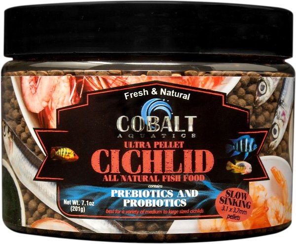 Cobalt Aquatics Ultra Cichlid Pellets Slow Sinking Fish Food, 7.1-oz bottle slide 1 of 3