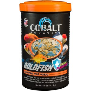 Cobalt Aquatics Premium Goldfish Flakes Fish Food, 5-oz bottle