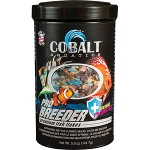Cobalt Aquatics Pro Breeder Flakes Fish Food, 5-oz bottle