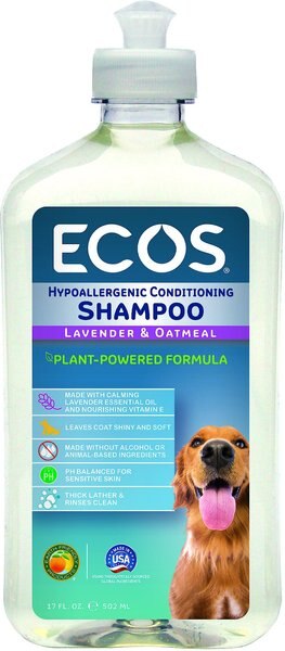 ECOS for Pets! Hypoallergenic Lavender & Oatmeal Scented Dog Conditioning Shampoo, 17-oz bottle slide 1 of 2