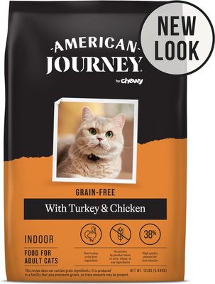 American Journey Indoor Recipe with Turkey & Chicken Grain-Free Dry Cat Food, 12-lb bag, slide 1 of 1