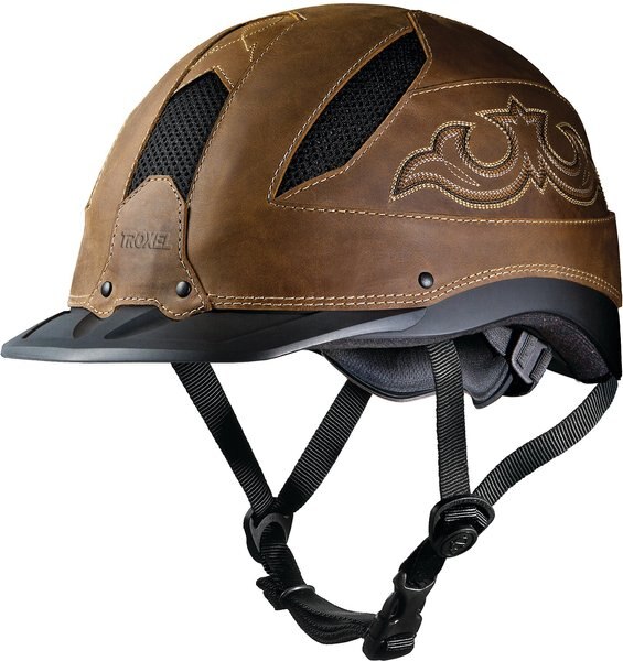Troxel Cheyenne Riding Helmet, Brown, X-Large slide 1 of 3