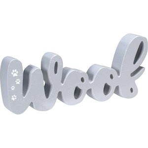 Malden International Designs "Woof" Routed Design Decorative Stand