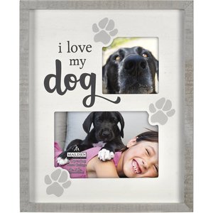 Malden International Designs "I Love My Dog" Two Slotted Picture Frame, 4 x 6-in & 3 x 3-in