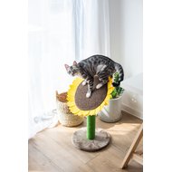 Catry Sunflower 23.2-in Sisal Cat Scratching Post with Toy