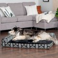 FurHaven Southwest Kilim Memory Foam Deluxe Chaise Dog & Cat Bed, Black Medallion, Jumbo