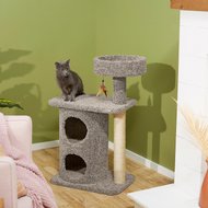 Frisco 41-in Real Carpet Wooden Cat Tree