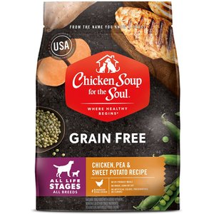 Chicken Soup for the Soul Grain-Free Chicken, Pea & Sweet Potato Recipe Dry Dog Food, 25-lb bag