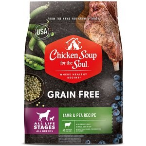 Chicken Soup for the Soul Grain-Free Lamb & Pea Recipe Dry Dog Food, 4-lb bag