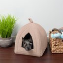 FurHaven Calming Fleece Dog & Cat Tent, Beige Buff