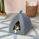 FurHaven Calming Fleece Dog & Cat Tent, Heather Gray