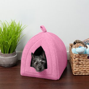 FurHaven Calming Fleece Dog & Cat Tent, Cotton Candy Pink