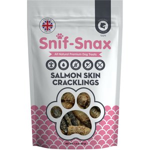 Snif-Snax Smoked Salmon Skin Cracklings Dog Treats, 1.5-oz bag