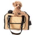 Pet Life Mystique Airline Approved Fashion Dog Carrier, Khaki