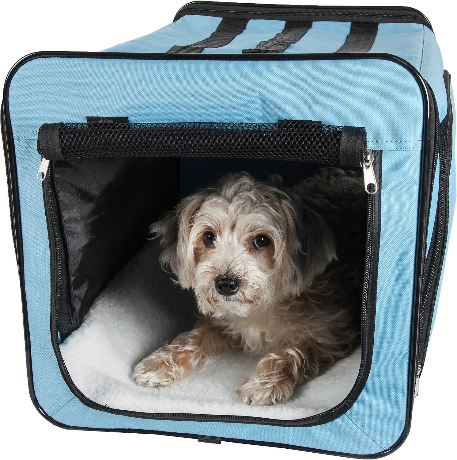 a travel dog crate