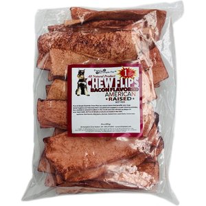 Pure & Simple Pet Chew Flips Bacon Flavored Dog Treats, 1-lb bag