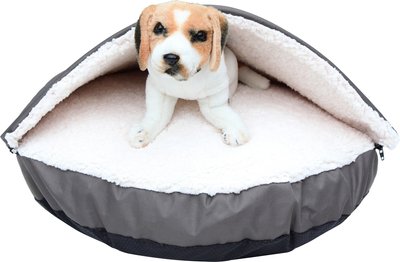 HappyCare Textiles Durable Oxford to Sherpa Pet Cave Covered Cat & Dog Bed w/Removable Cover, slide 1 of 1