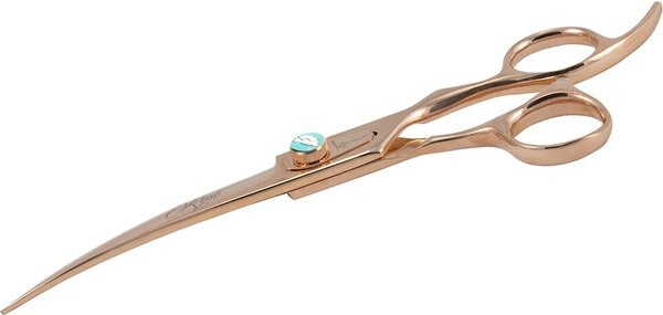 Kenchii Rosé Curved Dog & Cat Shears, 7-in slide 1 of 1