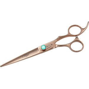 Kenchii Rosé Straight Dog & Cat Shears, 7-in