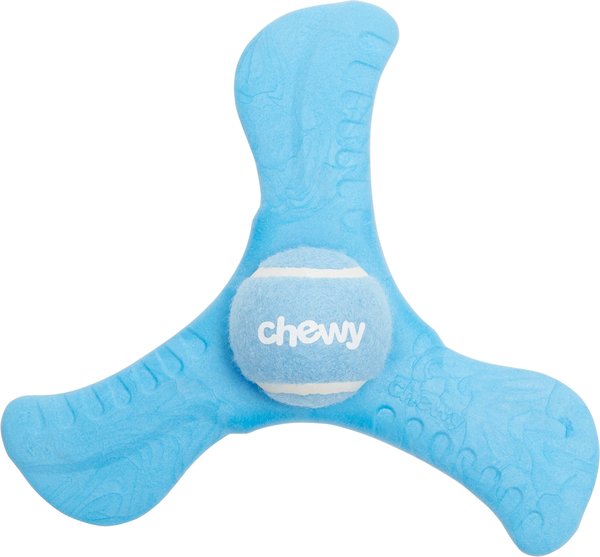 Frisco Chewy TPR Tri-Flyer with Tennis Ball Dog Toy slide 1 of 4