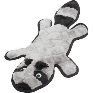 Frisco Flat Plush Squeaking Raccoon Dog Toy, Large