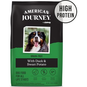 American Journey Duck & Sweet Potato Grain-Free Dry Dog Food, 24 lb bag