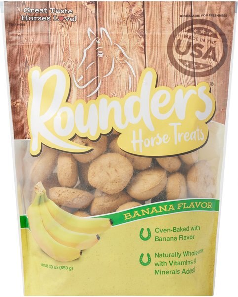 Blue Seal Rounders Banana Flavor Horse Treats, 30-oz bag slide 1 of 3